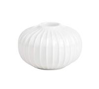 Kähler Hammershøi Candle Holder Round Diameter 8 cm Danish Design White Wide