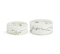 Kähler Hammershøi Christmas storage jar 2-pack White