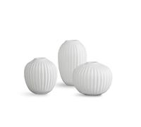Kähler Hammershøi miniature vase set 3 pieces white