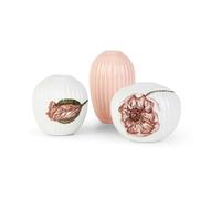 Kähler Hammershøi Poppy vase miniature 3 pieces White-decor