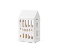 Hak Kähler Urbania church lighthouse white, lantern house white, ceramic house tealight