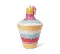 Kähler Poppery vase with apple 32 cm Pink-mint-yellow