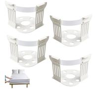 Kaelix 4-Piece Adjustable Bed Sheet Fasteners - Secure Straps for Mattress Corners, Fitted Sheet Holders to Prevent Slipping - Versatile Grippers for Bedding, Sofa & Tablecloths