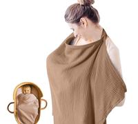 Kaelix Breastfeeding Cover - Soft Cotton Nursing Cover with Adjustable Neck Strap - Breathable, Lightweight Privacy Cloth for Nursing in Public - Baby Feeding Cover for Moms On the Go