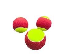 Kaelorae 6Pcs Kids Tennis Balls - Stage 3 Low Compression, Pressureless Training Balls for Children & Youth Beginners, Reduced Bounce, Bulk Pack (Red)