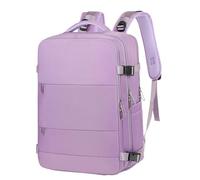 Kaelorae EasyJet Underseat Cabin Backpack 45x36x20cm - Airline Approved Carry On Bag with Laptop Compartment, Shoe Pouch & USB Port, Lightweight Travel Backpack (Purple)