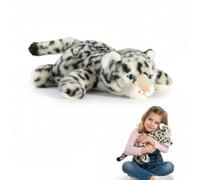 Kaelorae Snow Leopard Plush Teddy, Stuffed Plush Animals Plushies, Cuddly Puppy Toy for Comfort & Relaxation,Hugging Pillow for Relief & Sleep Support (Snow Leopard, 45cm)
