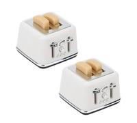 Kaeltsyn 1/12 Doll House Furniture Bread Toaster Sliced Bread Set Simulation Kitchen Appliance Kids Friendly Pretend Play Toy Parent Child Interaction Toy