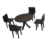 Kaeltsyn 1: 18 Scale Dining Room Furniture Set for Dolls and Miniature Displays Creative Play Set