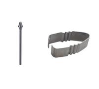 Kaeltsyn 1/2 / 5pcs Anti Slip Metal Pen Tip with Hold Clip for Tab S11 Ultraly Stable Writing on Electronic Device Metal Tip