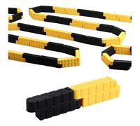 Kaeltsyn 100Pcs Miniature Race Track Barriers for Remote Control Car Toy Flexible Modular Design Guardrails Remote Control Car Barriers