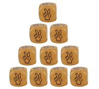 Kaeltsyn 10Pcs Party Guessing Dices Game 20mm for Kids Table Board Funny Toy Table Board