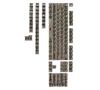 Kaeltsyn 132Keys Russian Crystal Transparents Lettering Keycaps Original Profile Keycap for Mechanical Keyboards Layout RGBs Backlit Keycap Backlit Keycaps