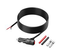Kaeltsyn 15A Auto Charging Socket Replacement Wire Extension Line with Switching Button and Heat Shrink Tube for Vehicles Switchable Inverter Power Cord