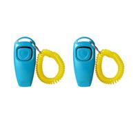 Kaeltsyn 2pieces Multiuse Dog Training Clickers Whistles, Sk blue