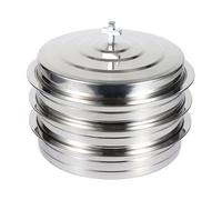 Kaeltsyn 39 Hole Stainless Steels Communion Tray Stackable Design Large Capacity Serving Plate for Services and Religious Event Service Tray