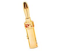 Kaeltsyn 4mm Sound Loudspeaker Screw Banana Gold Plated Plug Connector Electrical Banana Plug for Electronic Amplifiers Sound Cable