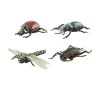 Kaeltsyn 4Pcs Educational Simulation Insecta Model Figurine for Kids Learning and Fun Roleplay Activity Nature Exploration Animal Model Figure