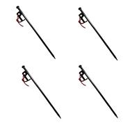 Kaeltsyn 4Pcs Outdoor Steel Tent Stakes Heavy Dutys Peg Ground Stakes Fixations Peg for Canopies, Campings, Hikings, Beach Steel Campings Ground Nails