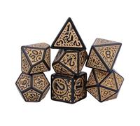 Kaeltsyn 7Pcs Various Shape Dices Different Number of Face Educational Digital Number Desktops Entertainment Acrylic Role Playings