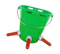 Kaeltsyn 8L Large Capacity Cattle Feeding Bucket Heavy Type Cattle Milk Bucket for Easy Carrying and Cleaning Hanging Feeders Bottle