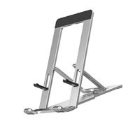 Kaeltsyn Adjustable Aluminum Folding Phone Stand for 4-12Inch Devices, NonSlip Base & Portable Desktop Design Adjustable Phone Holder