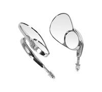 Kaeltsyn Anti Glares Motorcycle Rearview Glass Broad Field of View Shockproof Construction Easy Mounting Motorcycle Side Glass