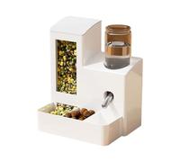 Kaeltsyn Automatic Leak Proof Water Dispenser for Rabbits Hamster and Small Animals Food Feeder with Large Capacity Dry Food Container Pet Feeding
