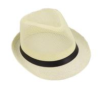 Kaeltsyn British Straw Weaving Hat for Adult Hollowed | Elegant British Hat, Lady Carnivals Festival Formal Gathering, Straw Weaving Hat, for Gentlemen