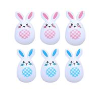 Kaeltsyn Bunnies Shape Easter Eggs for Easter Eggs Hunt, Basket Stuffers Filler, Fillable Rabbits, Classroom Prize Supplies Themed Characters Empty Bunnies