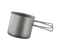 Kaeltsyn Camping Cook Pots with Folding Handle Outdoor Cooking Pots Frypan Utensils Camping Cookware Tableware Easy to Clean Light Weight Hiking Utensils