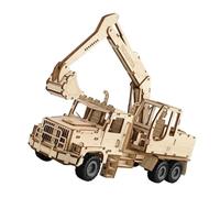 Kaeltsyn Children Educational Wood Excavator Model Craft Kits Science Project Toy Enhancing Logical Thinking and Fine Motor Skill Space Imagination Toy