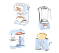 Kaeltsyn Children Kitchen Pretend Play Appliances Set with Realistic Sound and Light Educational Toy for Toddler Social Skill Kids Kitchen Playset