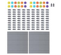 Kaeltsyn Childrens Architectural Blocks with 100 Multicolor ABS Parts for Various Structure Designs and Indoor Outdoor Activities Imagination Boosting Dolls