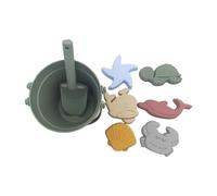 Kaeltsyn Childrens Beach Play Shovel Bucket Collection 8 Pcs ABS Sandcastle Building Tools Toddler Sand Tools Set