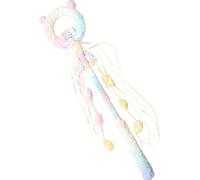 Kaeltsyn Christmas Tassels Teasing Rod for Fun Interactive Play Kittens Wand Toy Felines Fitness Fishing Fun Exercise Interactive Teaser Toy with Tassels