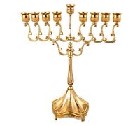 Kaeltsyn Classical Hanukkah Menorahs Holders Metal Candleholder 9 Branch Candelabra for Table Centerpieces Hanukkah Candleholder Stand
