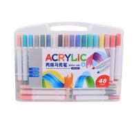 Kaeltsyn Classroom Art Markers Set Creative Acrylic Markers Smudges Resist Inks with Carry Case for Professional Artists Educators Drawing Art Set Rich Pigments