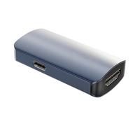 Kaeltsyn Compactly HDTV to Type C Adapter 4K60Hz Resolution to Converters for Streaming Movie and Gaming Metal Shell Stable Link Aluminum to USB Converters to Adapter