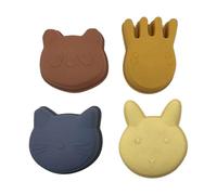 Kaeltsyn Creative Animal Shaped Sand Molds Shape Collection Safe Silicone for Kids Creative Molds