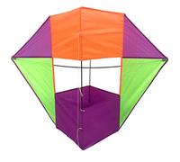 Kaeltsyn Cube Box Shape Kite for Kids and Adults Single, Purple green