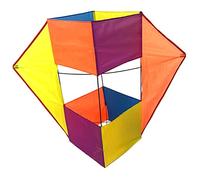 Kaeltsyn Cube Box Shape Kite for Kids and Adults Single, Yellow, A