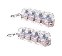 Kaeltsyn Decorative Tool 4Key Switches Tester with LED Effects for Home Relaxation and Fun Tester with RGB LED for Stress Relief and Fun Decoration