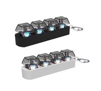 Kaeltsyn Decorative Tool 4Key Switches Tester with LED Effects for Home Relaxation and Fun Tester with RGB LED for Stress Relief and Fun Decoration