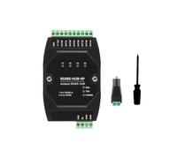 Kaeltsyn DIN Mount RS485 Hub, 4 Channels, Long-Range | DIN Mount, Optically Isolated, 7-36V Input, LED Indicators for Long Distance Data Transfer, Automation Systems