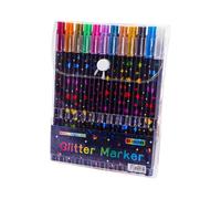 Kaeltsyn Double-Ended Glitter Marker Set for Creative Coloring, Art Pens for Drawing, Craft Use and Journal Decorating Ideas Art Pens for Sketching
