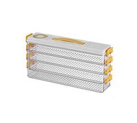 Kaeltsyn Dumplings Box Saver Containers for Refrigerator Stackable Freezer Fridge Organizer with Timing Kitchen Preservation Dumpling Storage