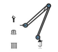 Kaeltsyn Durability Alloy Microphone Brackets with MultiDirectional Microphone Boom Arm for Content Creators Adjustable Pickup Holder