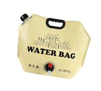 Kaeltsyn Easy Store Outdoor Water Bag with Faucet 8L Folding for Hiking Camping Portable Bag with Faucet Folding Dispenser