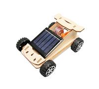 Kaeltsyn Educational Wood Solar Power Racing Vehicle Creative Model Project for School Activities Wooden Educational Toy